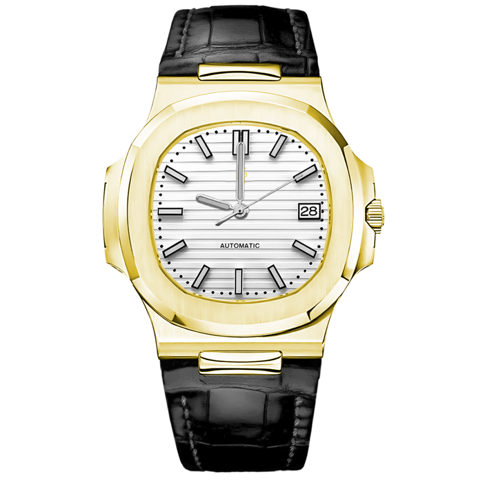 Nautora Gold White Leather