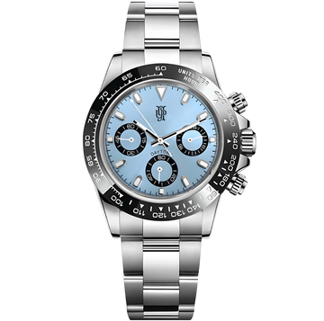 Chronova Glacier Chronograph – ročno sestavljena ura po meri, ohišje iz 316L jekla 39 mm