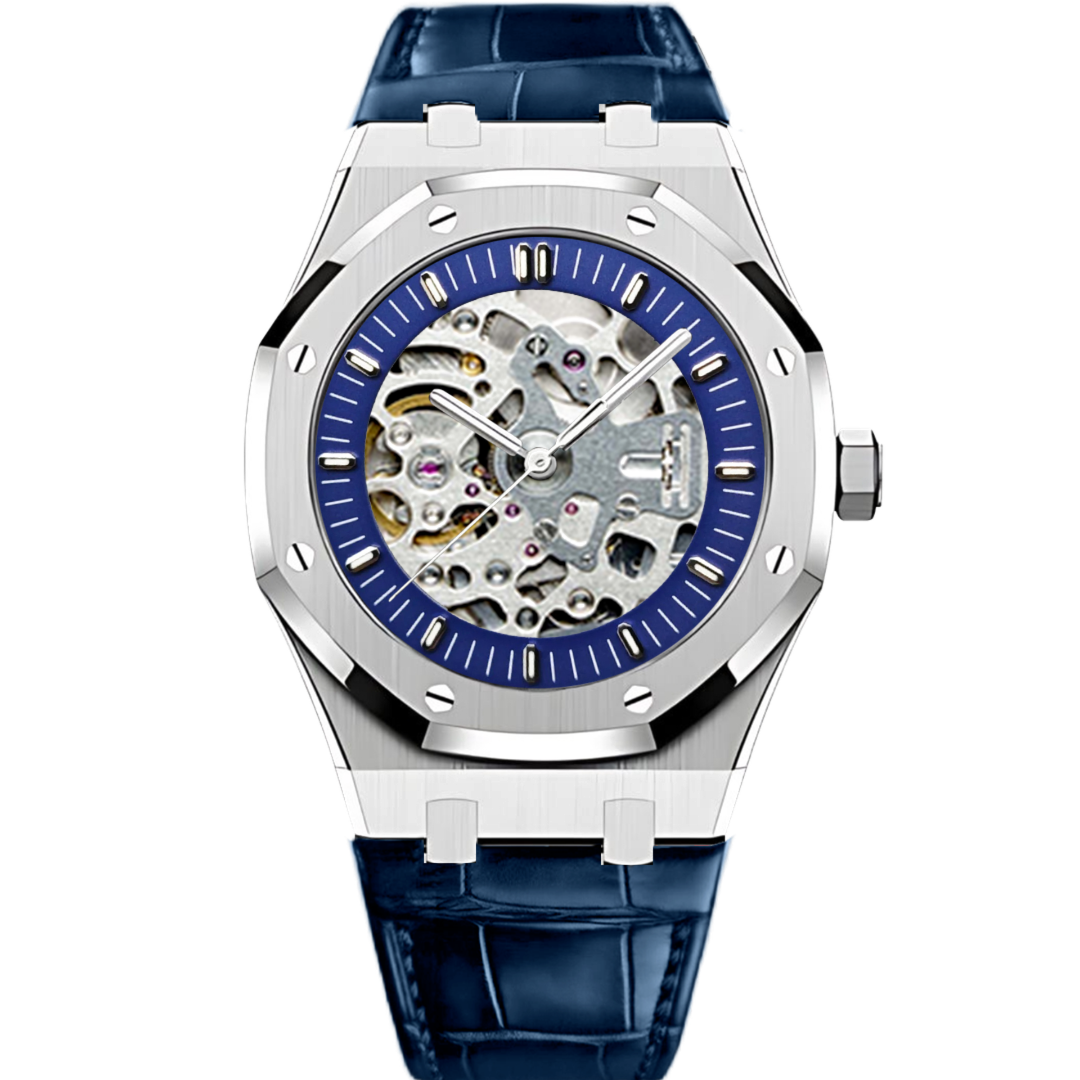 Royal Frame Open Heart Blue 