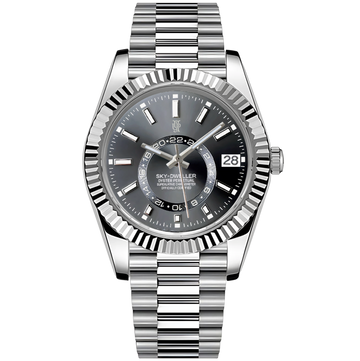Aerolux Graphite Sky – von Hand montierte Uhr, Gehäuse aus 316L-Edelstahl 36 / 40 mm