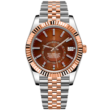 Aerolux Copper Royale – ročno sestavljena ura po meri, ohišje iz 316L jekla 36 / 40 mm