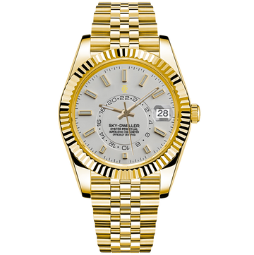 Aerolux Regal White – ročno sestavljena ura po meri, ohišje iz 316L jekla 36 / 40 mm