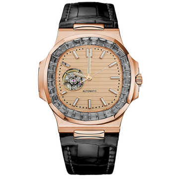 Nautora Rose Luxe – ročno sestavljena ura po meri, ohišje iz 316L jekla 40 mm