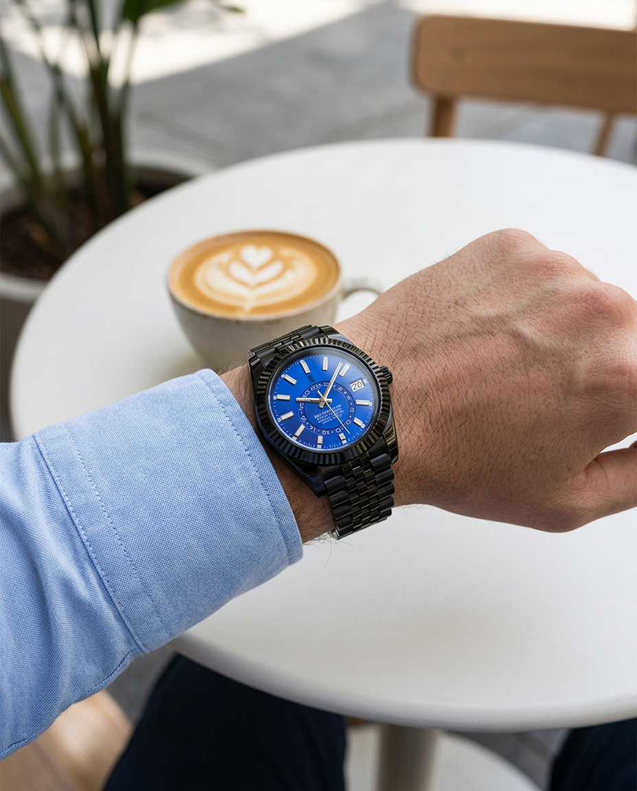 Aerolux Nightwave Blue na zapestju
