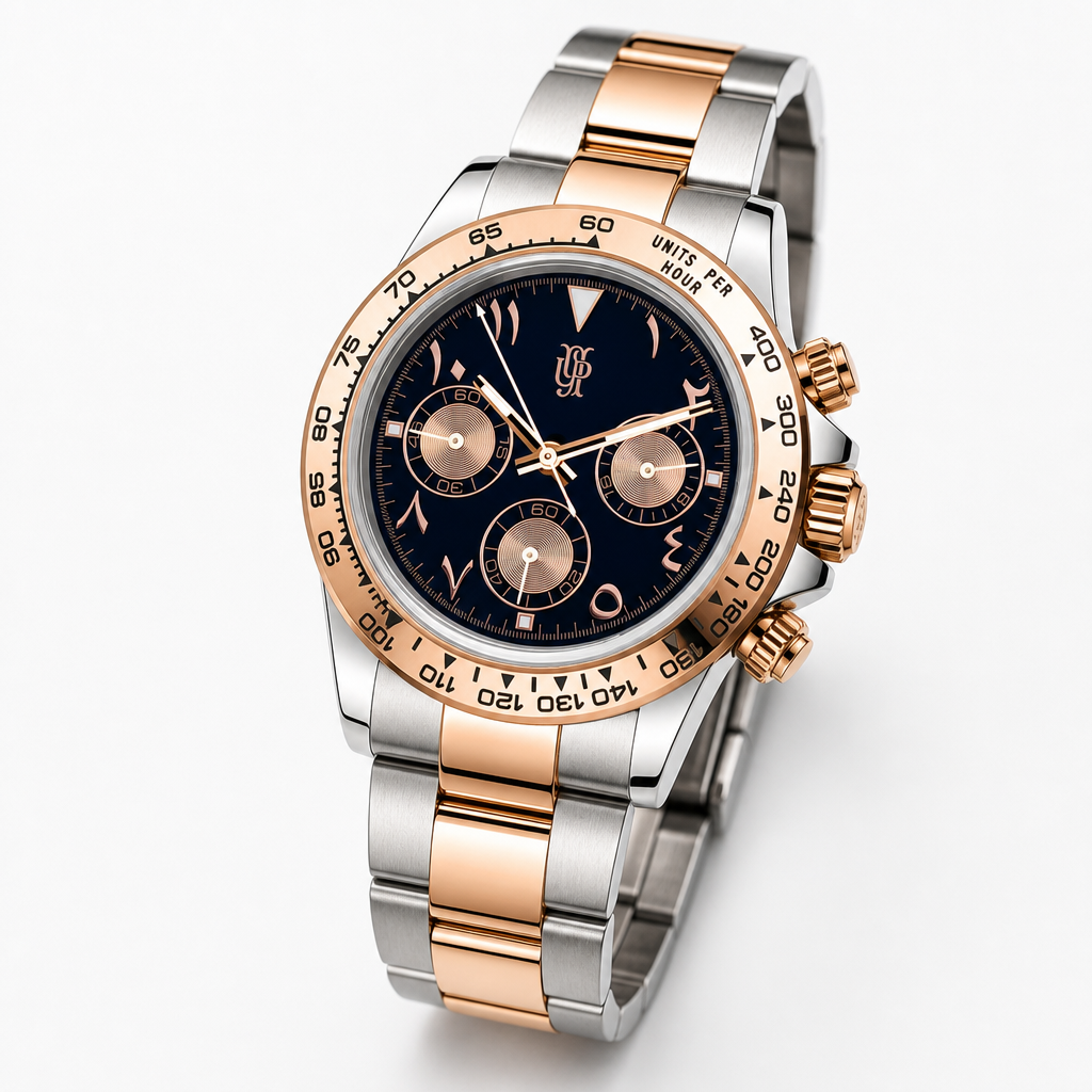 Chronova Desert Rose – von Hand montierte Uhr, Gehäuse aus 316L-Edelstahl 39 mm
