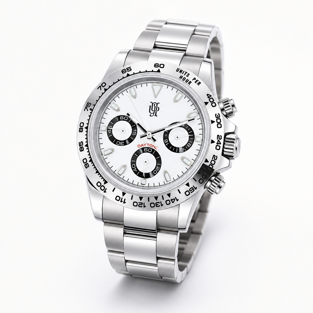 Chronova Arctic Chronograph – ročno sestavljena ura, studijski posnetek