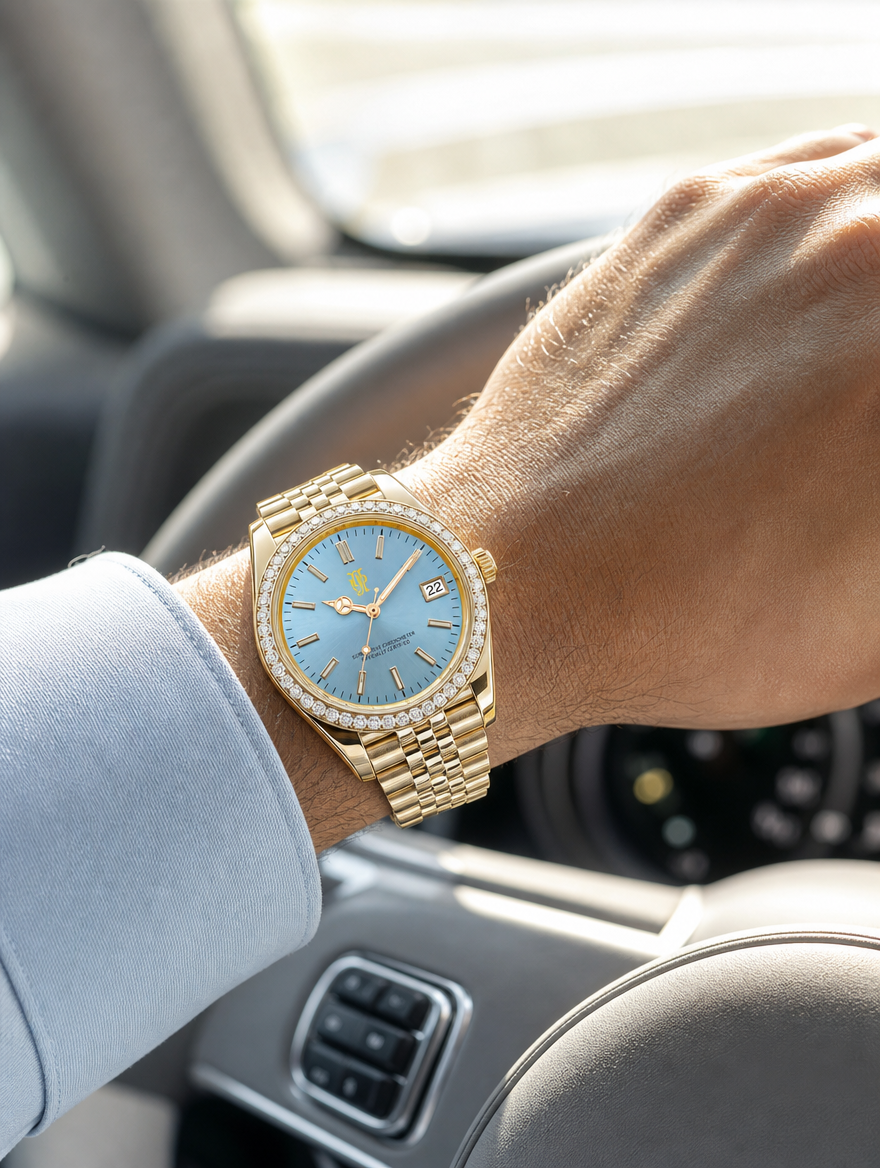 Crown Date Sky Diamond na zapestju