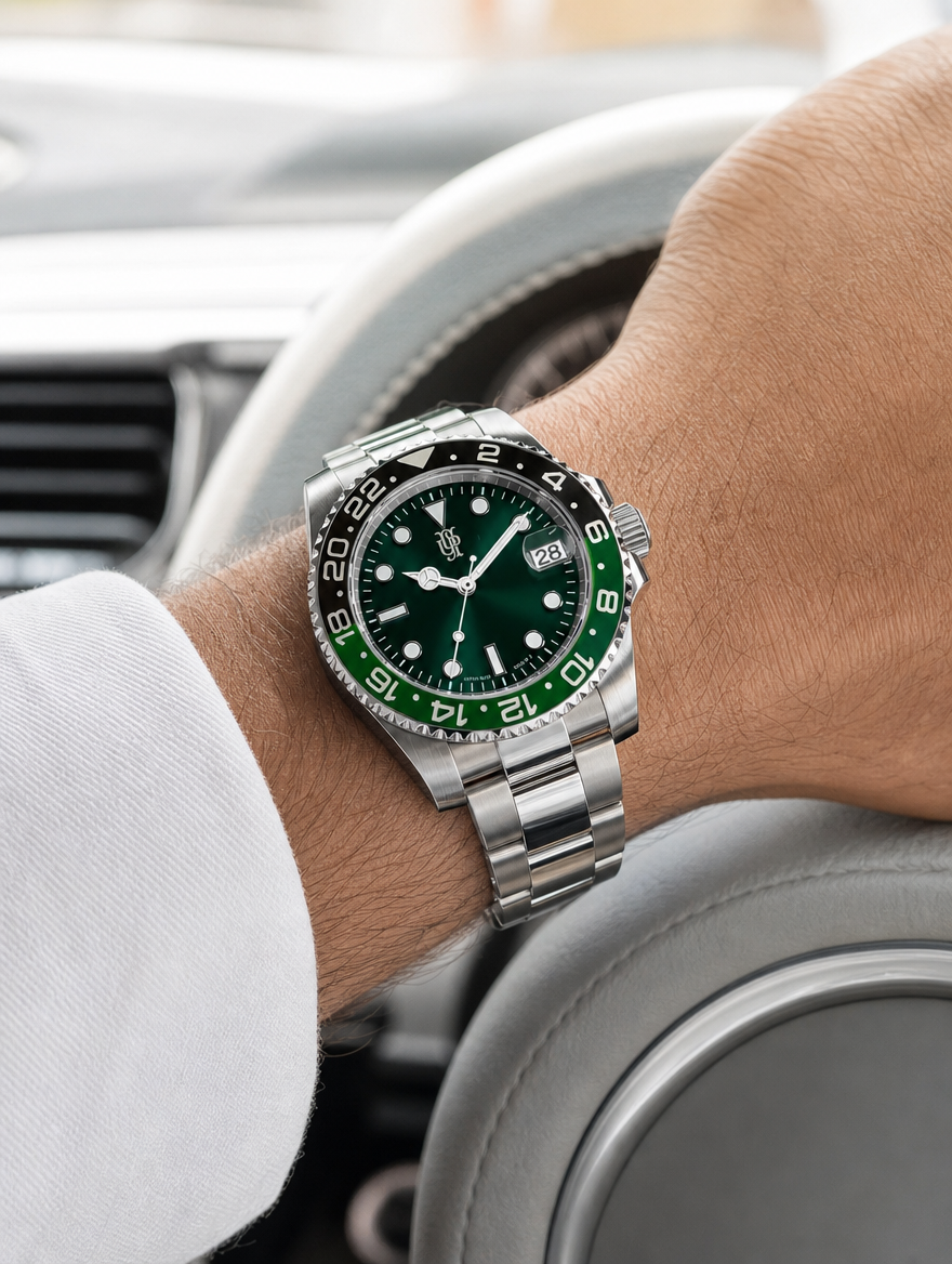 Devaron Marine Emerald na zapestju