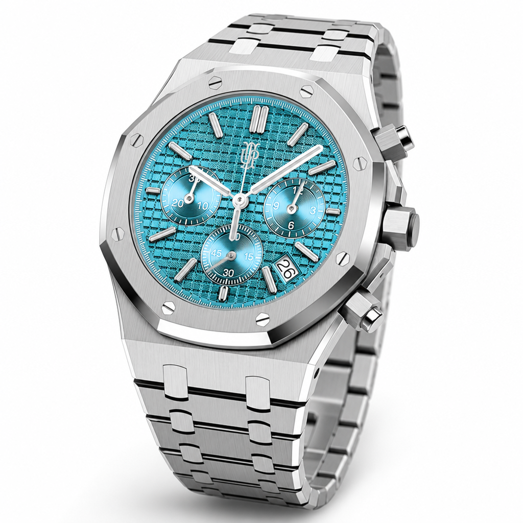 Royal Frame Aqua Chrono – ročno sestavljen kronograf, studijski posnetek