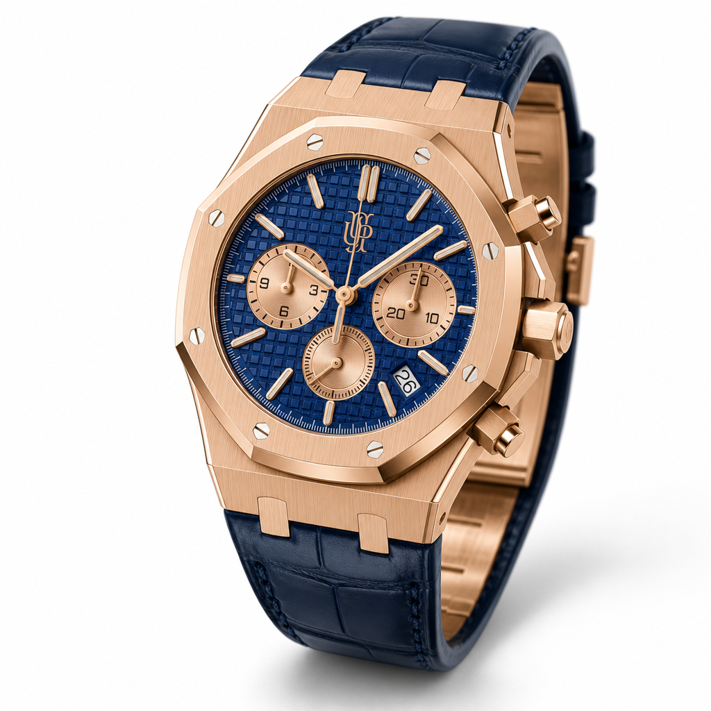Royal Frame Rose Chrono – ročno sestavljen kronograf, studijski posnetek
